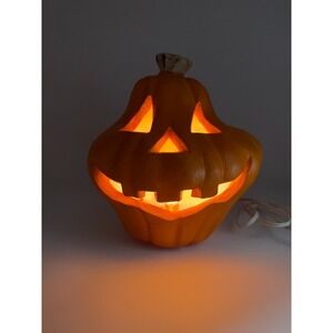VTG 1998 The Paper Magic Group Inc 9" Light Up Pumpkin Skull O Lantern Foam Mold